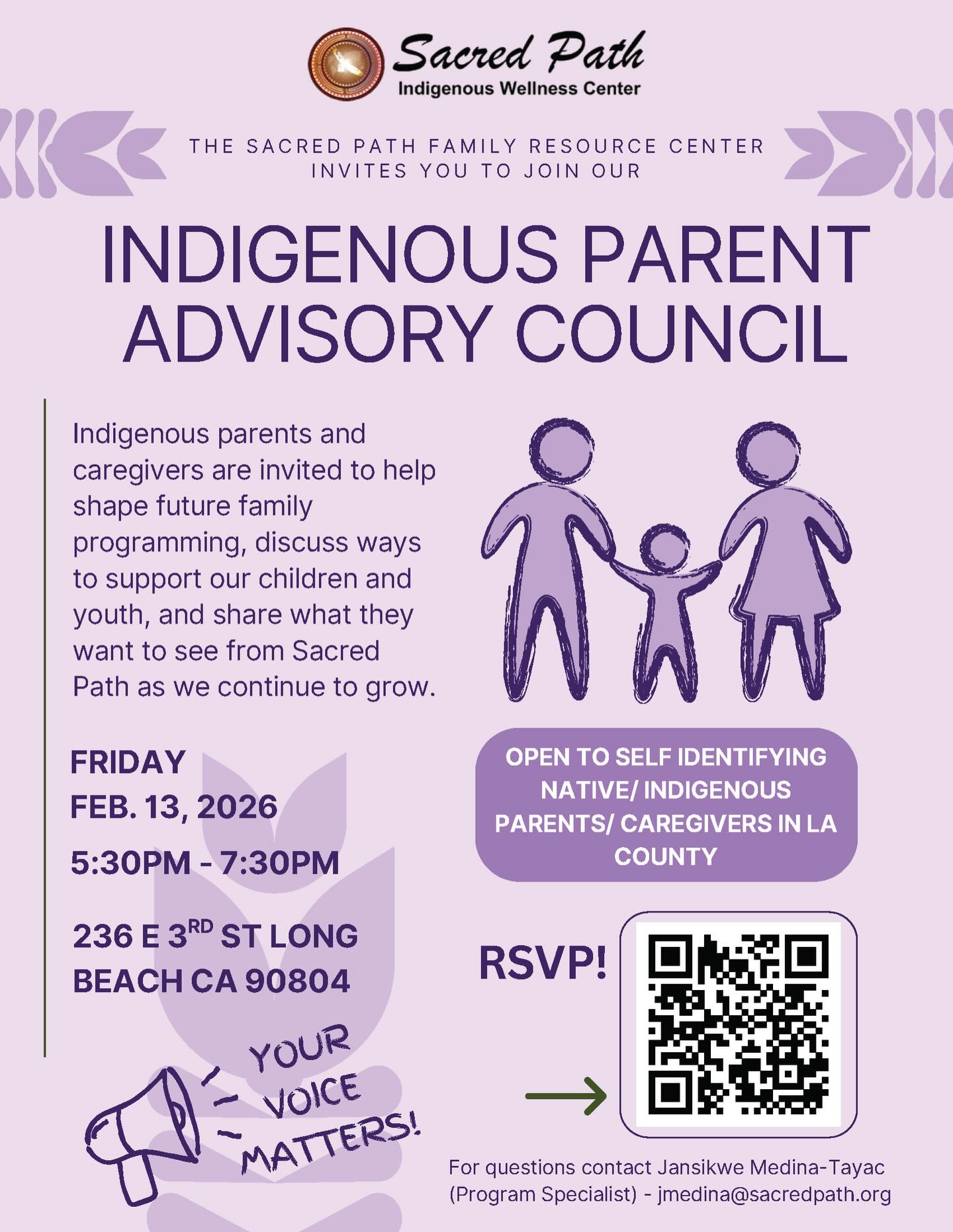 We will be meeting next Friday to discuss family programming at Sacred Path. Join us and help us shape future family programming at Sacred Path. Link to sign up is in our bio.